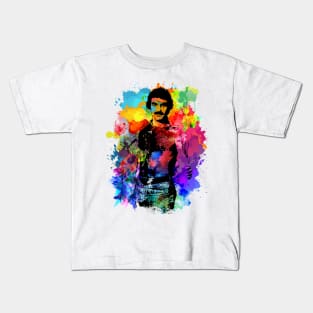 Tom Selleck is the Daddy - Water splash color Kids T-Shirt